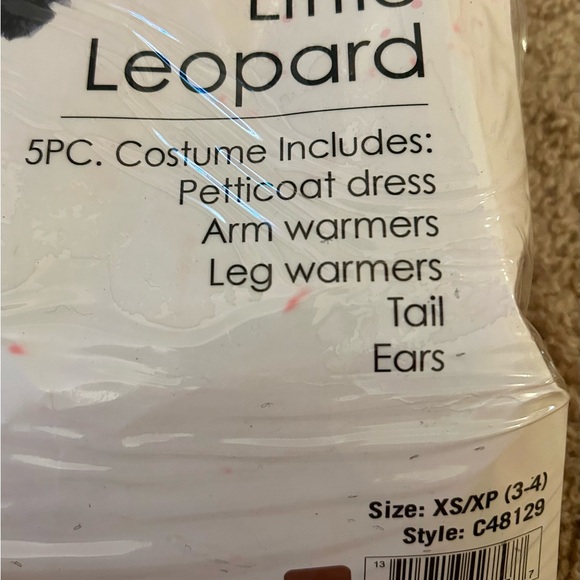 Girls Leopard Animal Print Halloween Costume size 3-4 XS - Picture 2 of 7